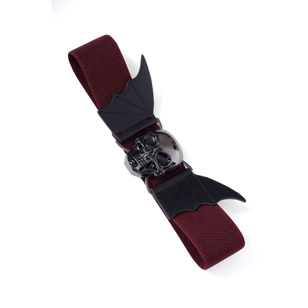 Banned - Storm Skull Taille riem - Bordeaux rood